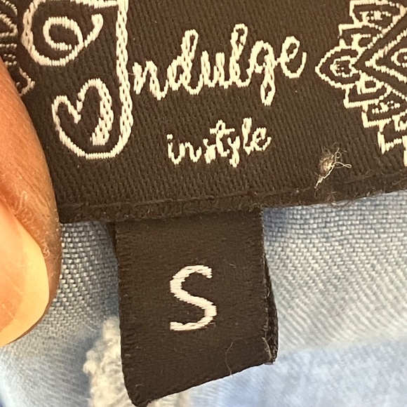 Chambray whimsical western bohemian dress - Picture 11 of 13